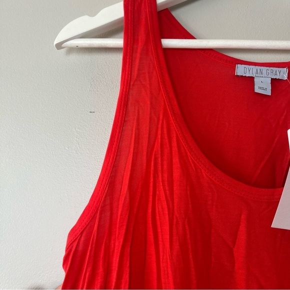 NWT Dylan Gray Red/Coral Tank Large - Picture 8 of 8